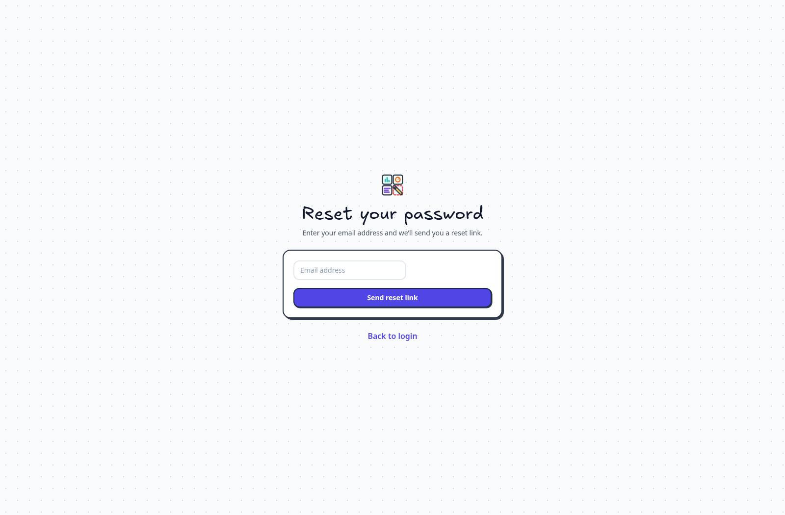 Request a reset link — On the sign-in page, select Forgot your password? Enter your email address and select Send reset link.