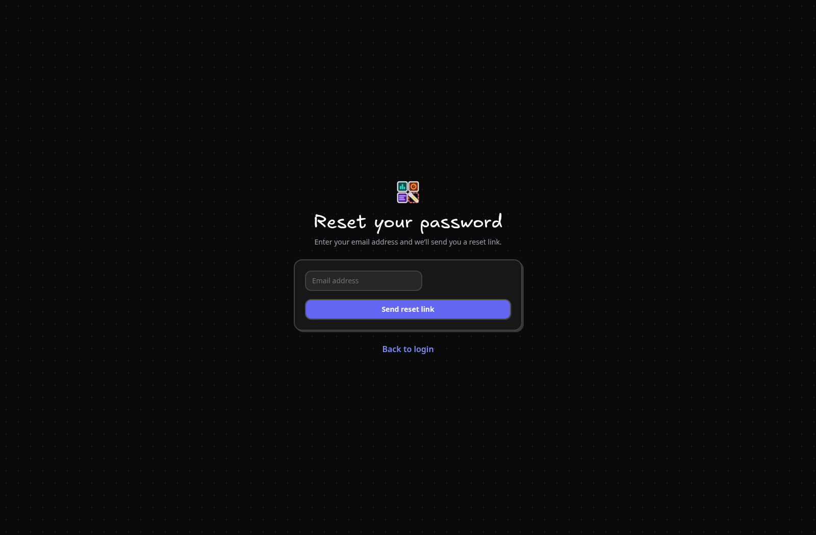 Request a reset link — On the sign-in page, select Forgot your password? Enter your email address and select Send reset link.