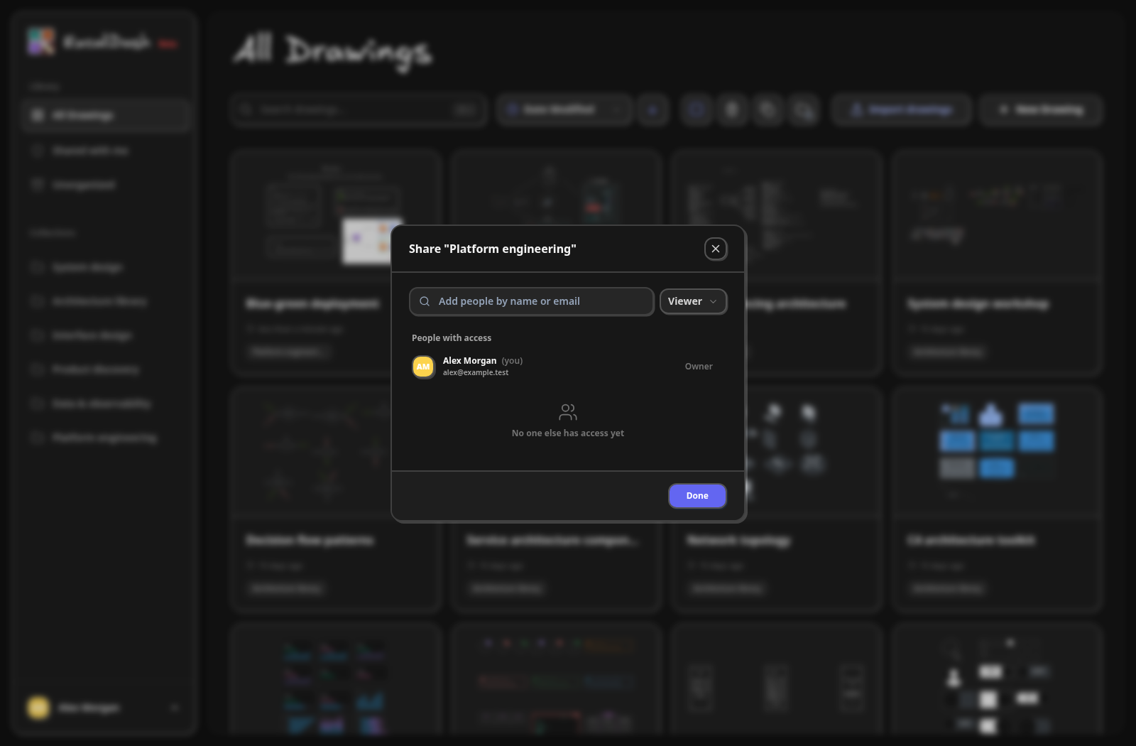 Collection sharing — Open Share Collection from the sidebar context menu.